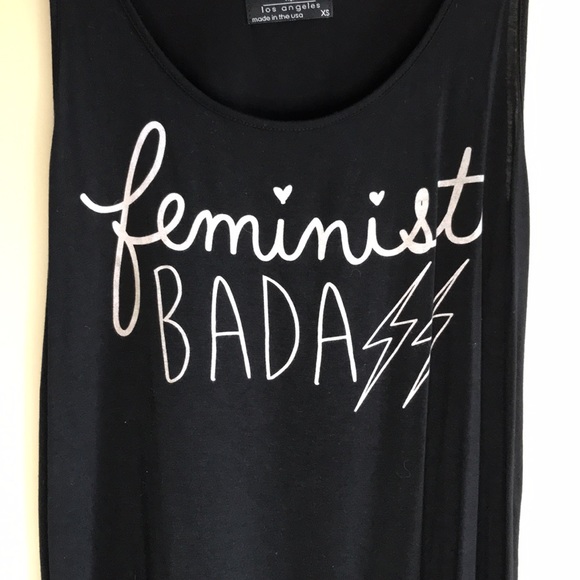 Bird & Vine Feminist Badass tank top - Picture 2 of 6